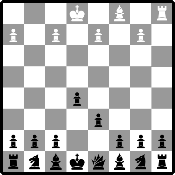 the Classic variation chessboard position of the Philidor defence opening