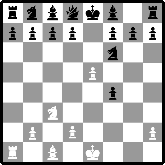 the Vienna gambit accepted chessboard position of the Vienna game opening